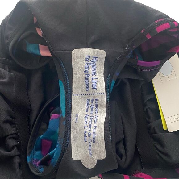 All In Motion Womens Size Small Zip-Front One Piece Swimsuit Racerback Laser Cut - Picture 11 of 13